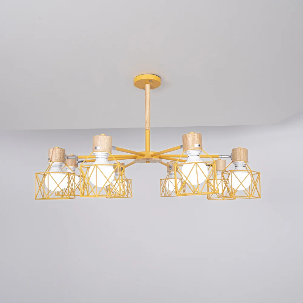 Потолочная люстра CORF B3 Yellow 8 lamps - миниатюра 8