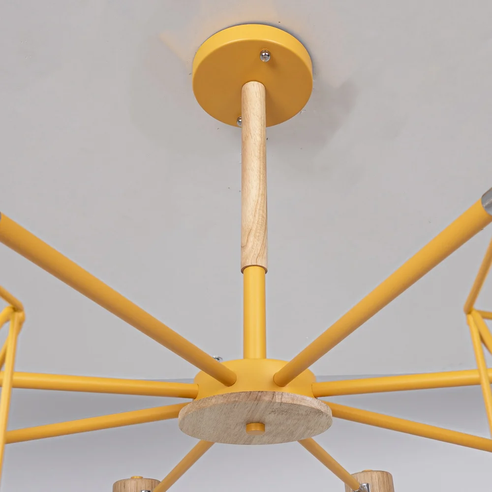 Потолочная люстра CORF B3 Yellow 8 lamps - миниатюра 9