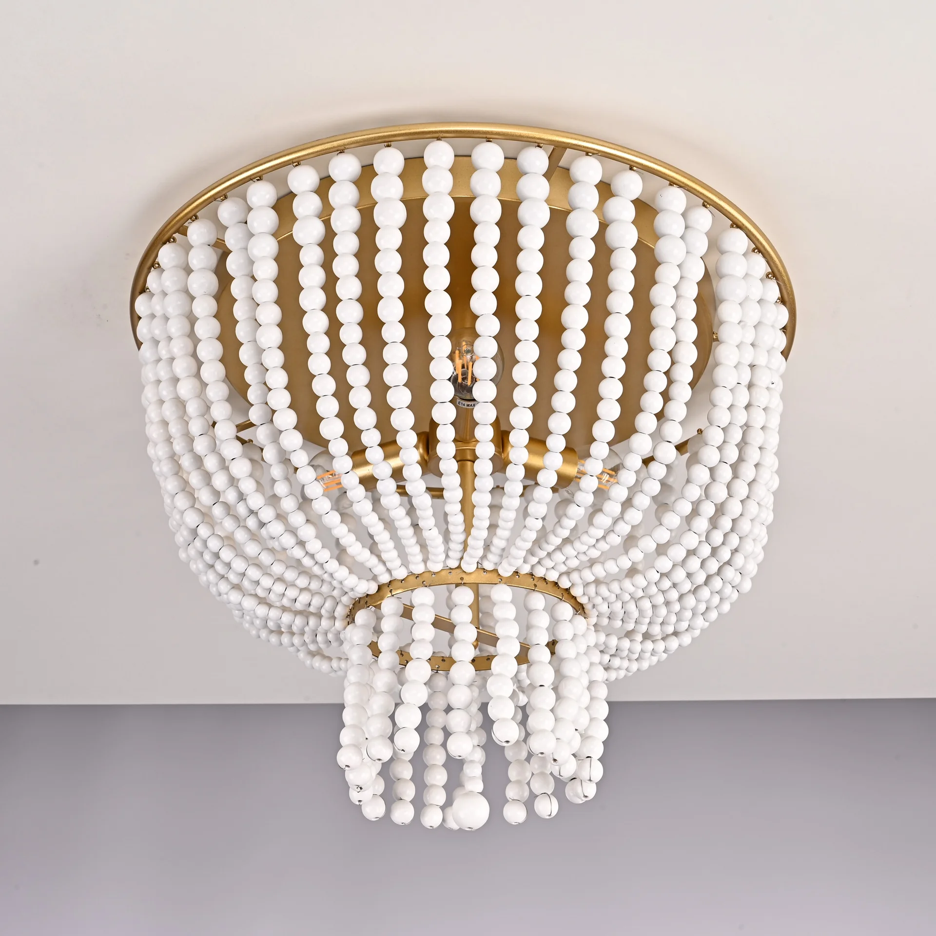Потолочная люстра JACQUELINE CLEAR FLUSH-MOUNT brass - миниатюра 10