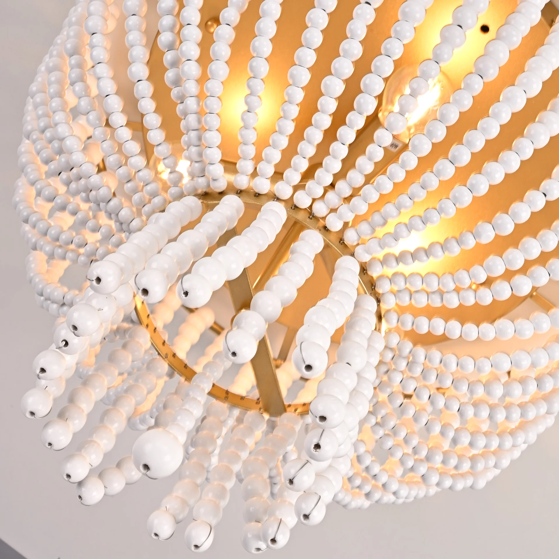 Потолочная люстра JACQUELINE CLEAR FLUSH-MOUNT brass - миниатюра 6