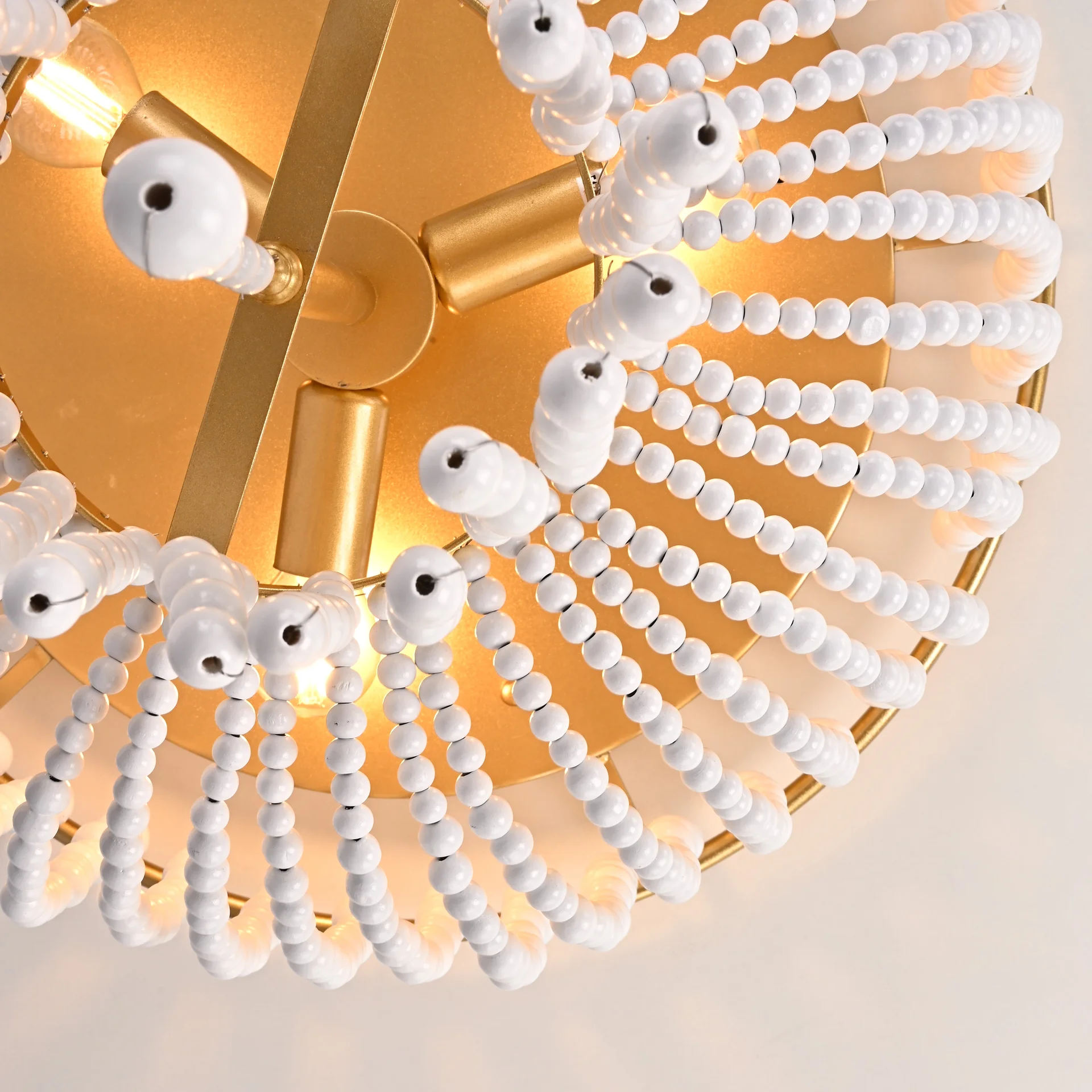 Потолочная люстра JACQUELINE CLEAR FLUSH-MOUNT brass - миниатюра 7
