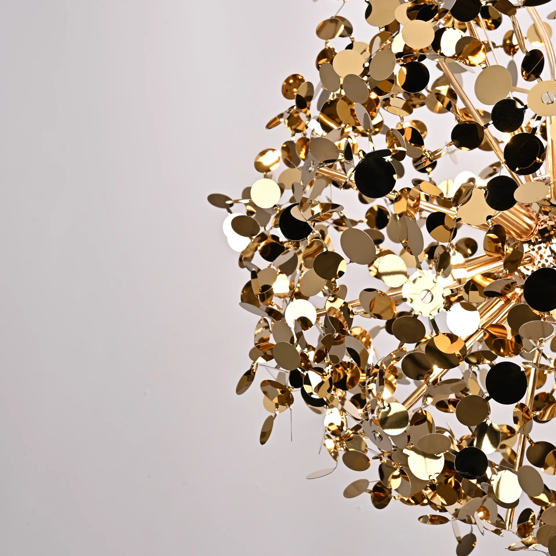 Подвесной светильник Tezani Argent Suspension Pendant lamp 85 gold D50 - миниатюра 6