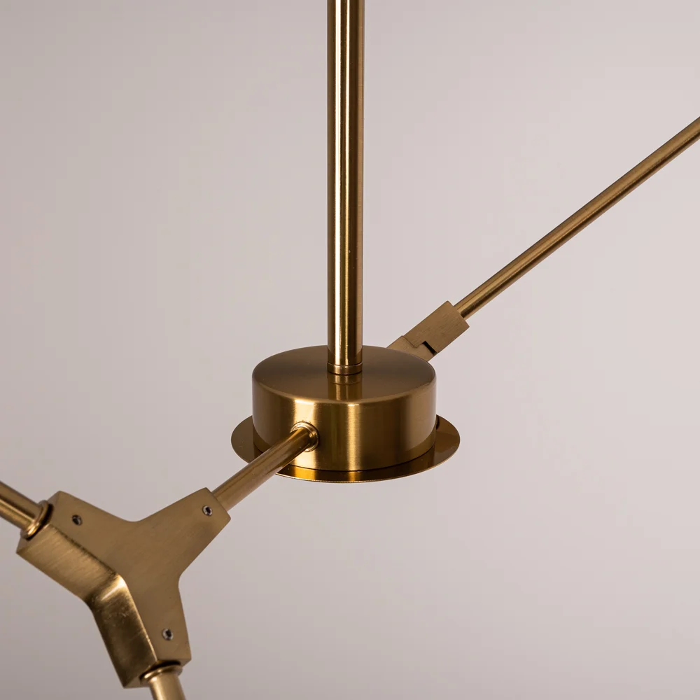Люстра на штанге LATE D55 Gold - миниатюра 10