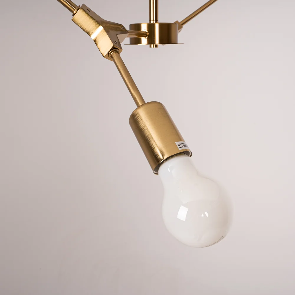 Люстра на штанге LATE D55 Gold - миниатюра 2