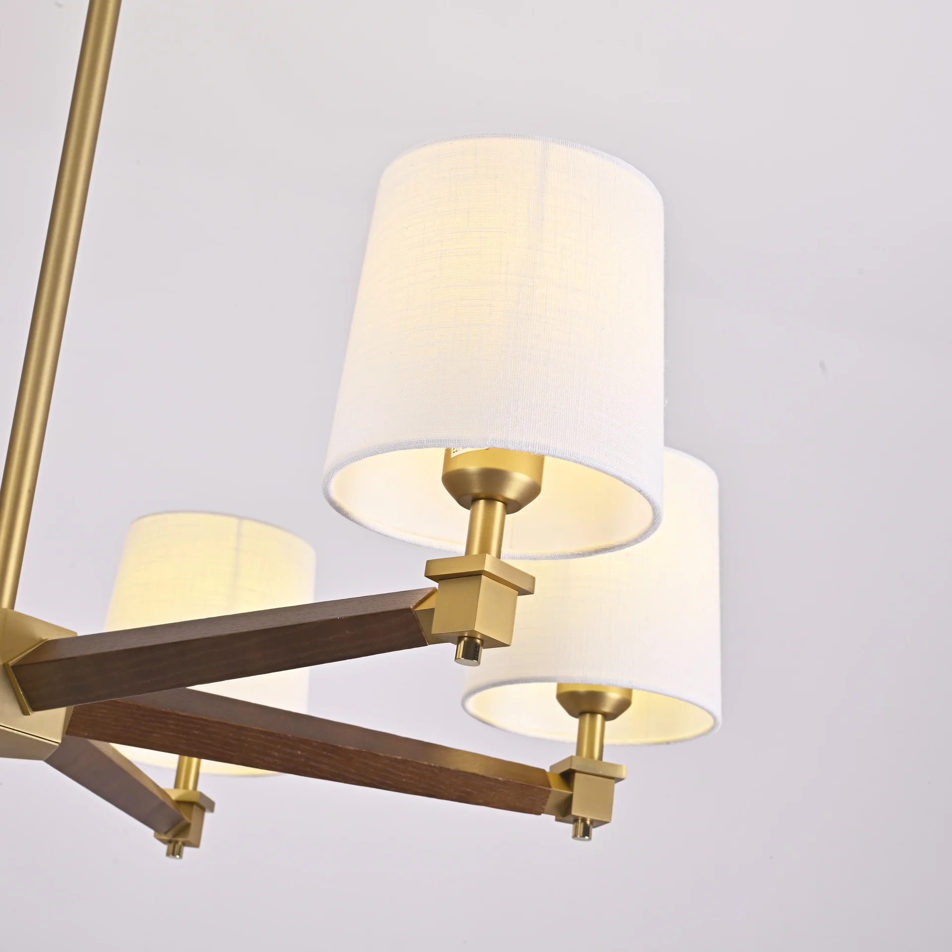Люстра на штанге Jorgenson D85 White/Dark wood - миниатюра 9