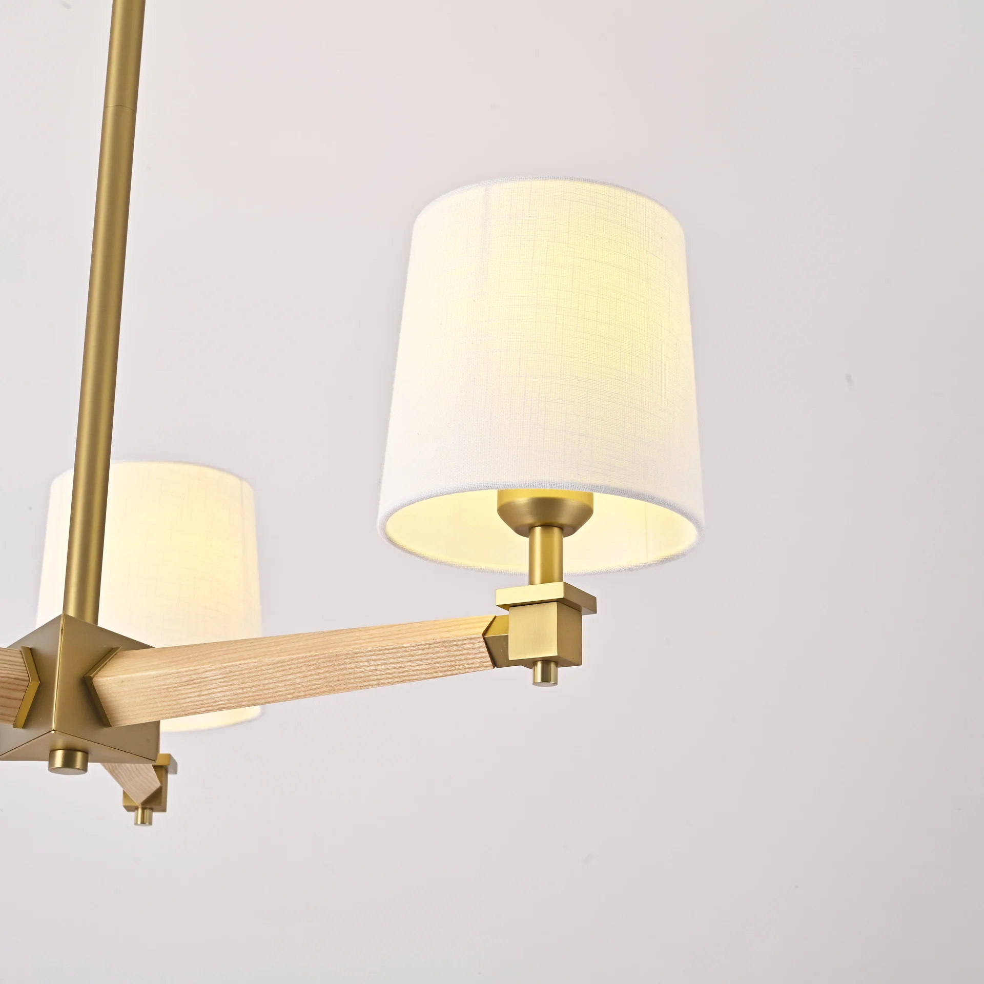 Люстра на штанге Jorgenson D70 White/Light wood - миниатюра 8