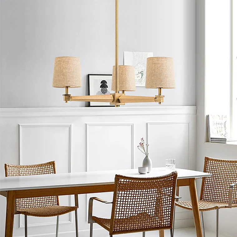 Люстра на штанге Jorgenson D70 White/Dark wood - миниатюра 13