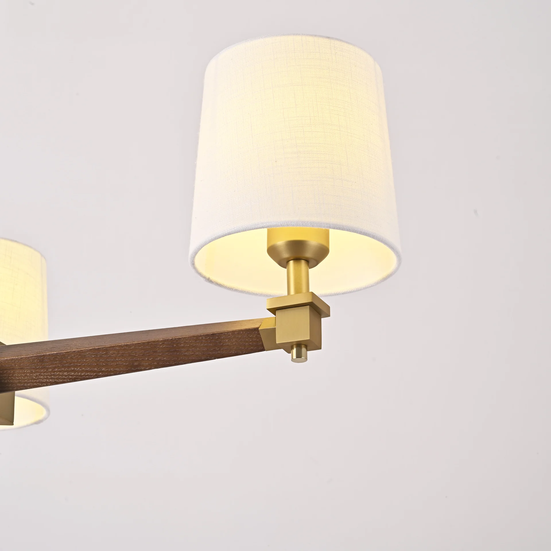 Люстра на штанге Jorgenson D70 White/Dark wood - миниатюра 7