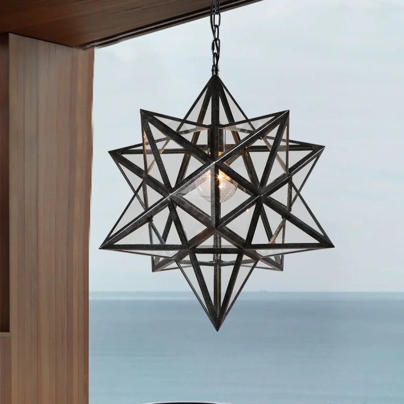 Люстра Black Star Clear Glass 40 см - миниатюра 11