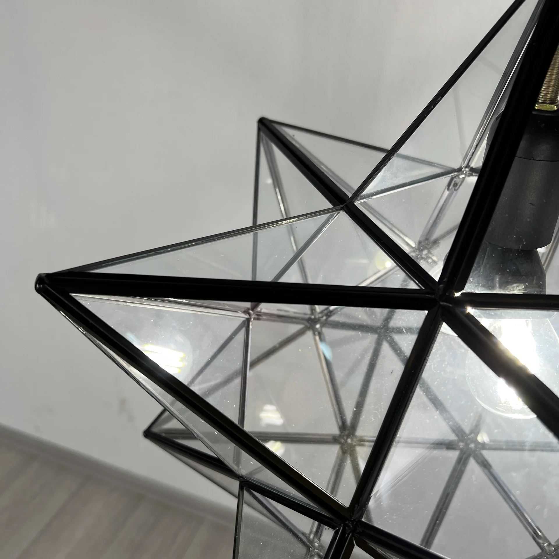 Люстра Black Star Clear Glass 40 см - миниатюра 2