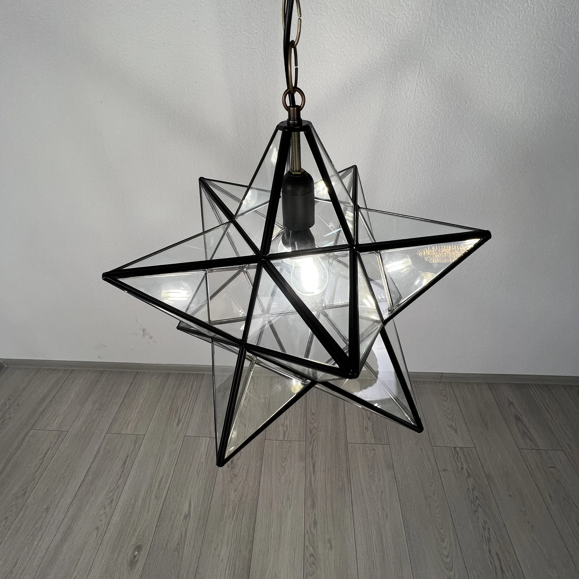 Люстра Black Star Clear Glass 40 см - миниатюра 4
