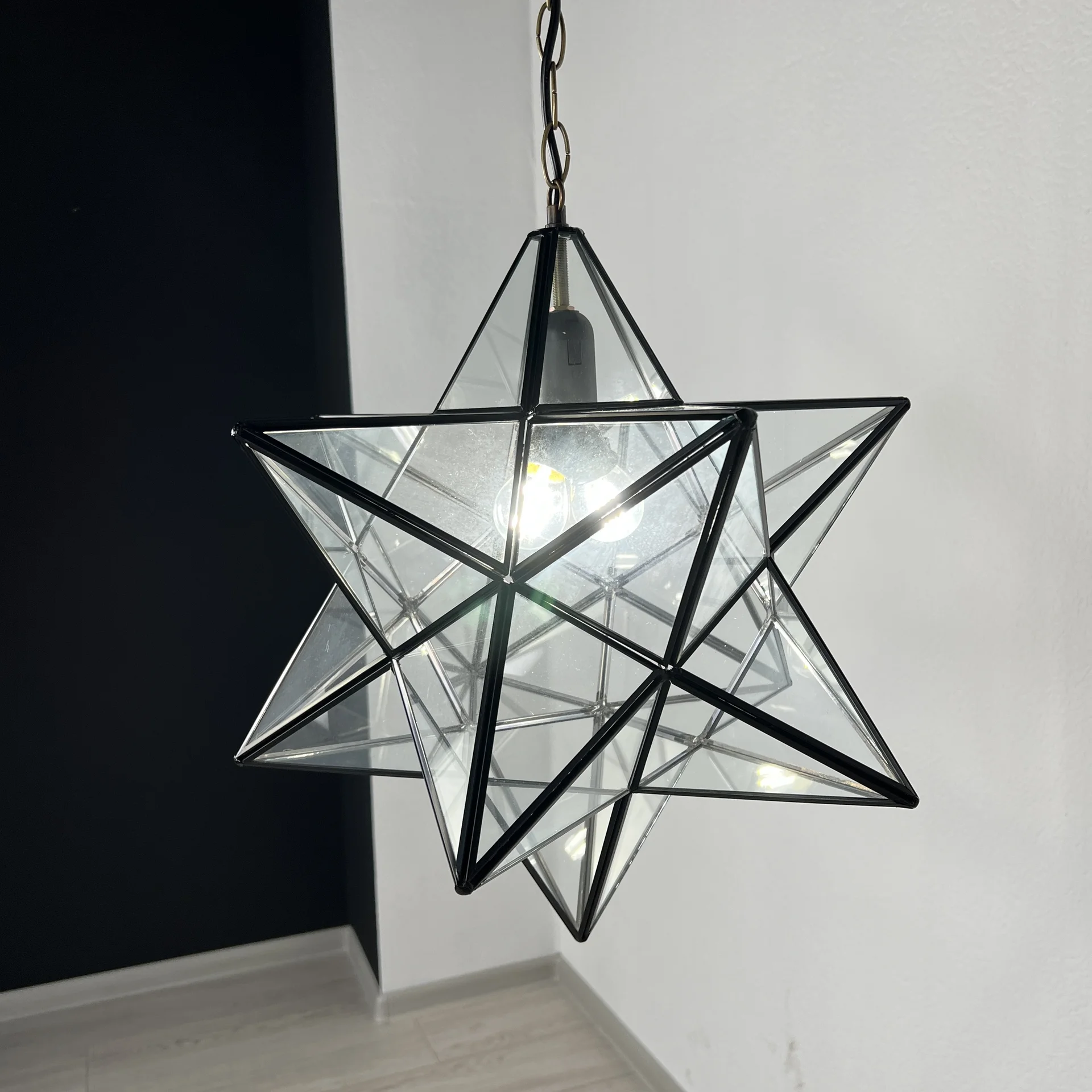 Люстра Black Star Clear Glass 40 см - миниатюра 6