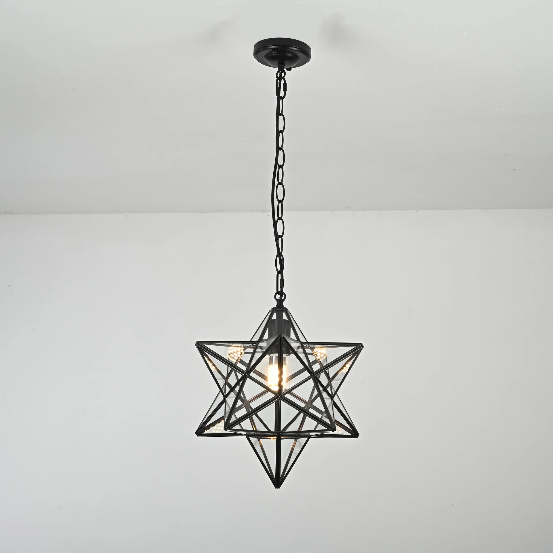 Люстра Black Star Clear Glass 35 см - миниатюра 17