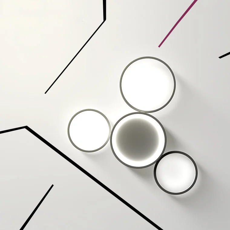 Потолочный светильник TWINE 4 rings White - миниатюра 6