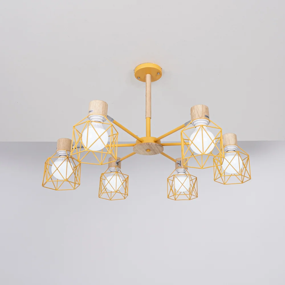 Потолочная люстра CORF B3 Yellow 6 lamps - миниатюра 18