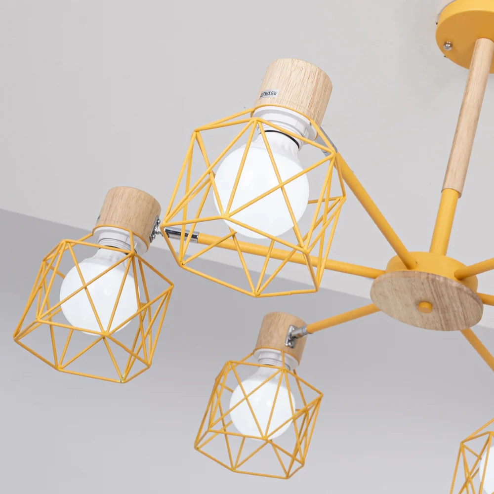 Потолочная люстра CORF B3 Yellow 6 lamps - миниатюра 19