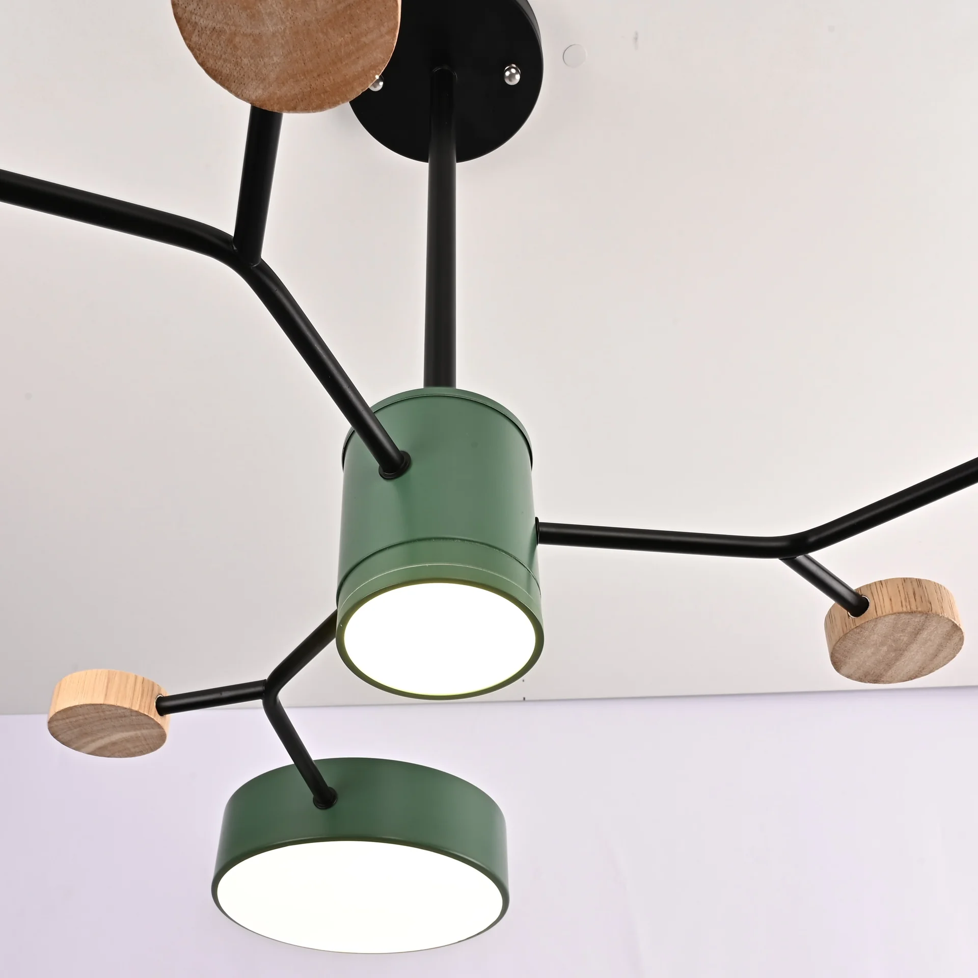 Люстра на штанге MEADE 4 lamps Green - миниатюра 11