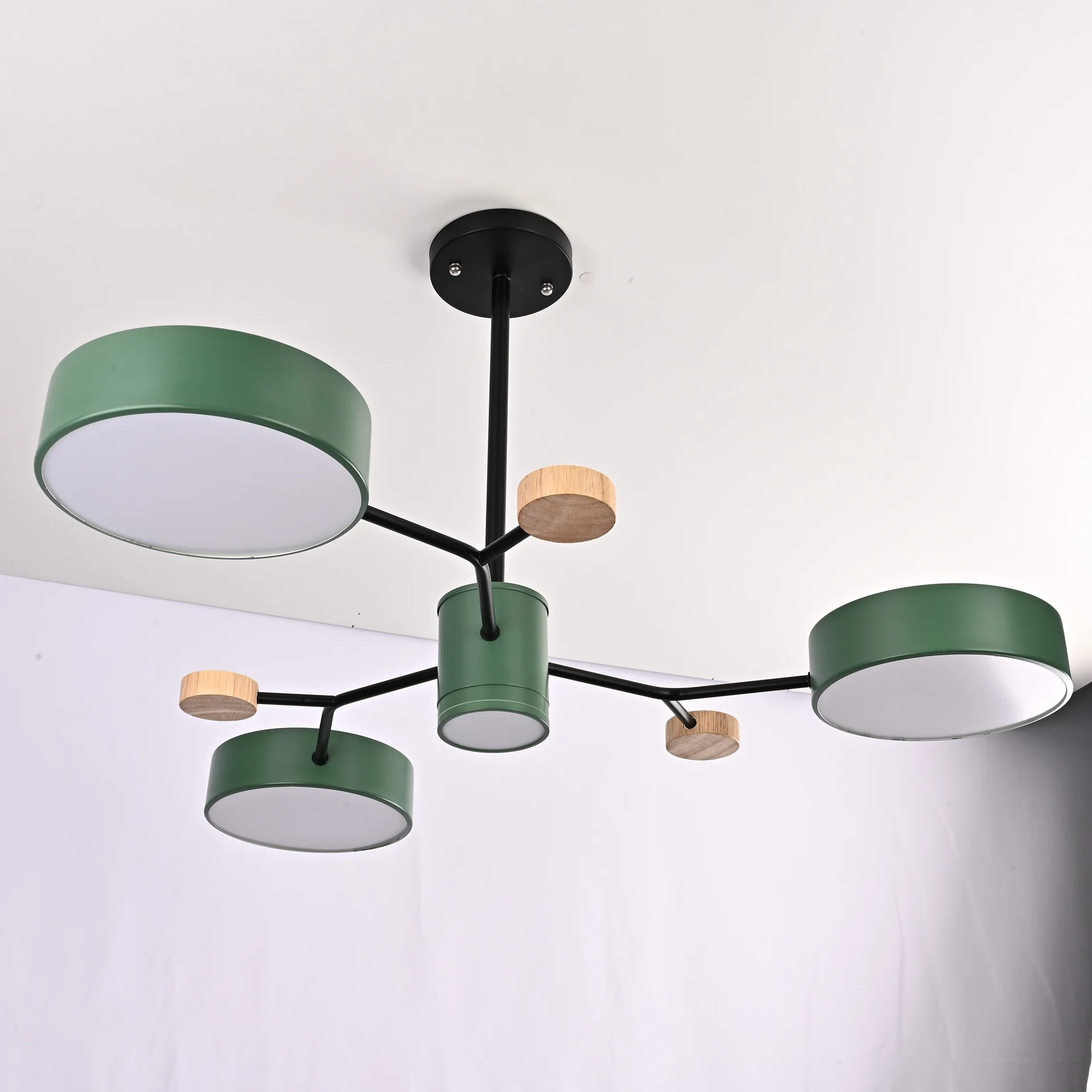 Люстра на штанге MEADE 4 lamps Green - миниатюра 7