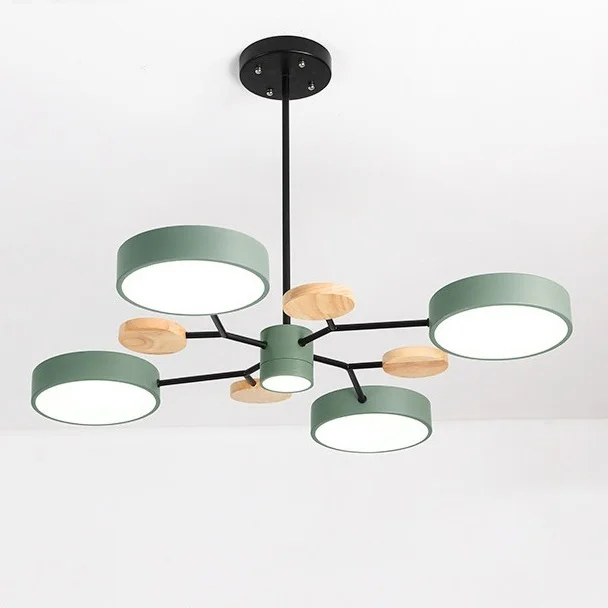 Люстра на штанге MEADE 5 lamps Green - изображение 1