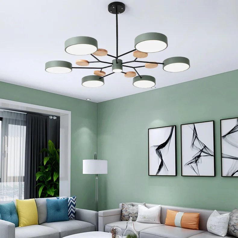 Люстра на штанге MEADE 5 lamps Grey - миниатюра 3