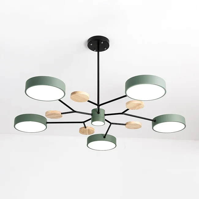 Люстра на штанге MEADE 6 lamps Green - изображение 1