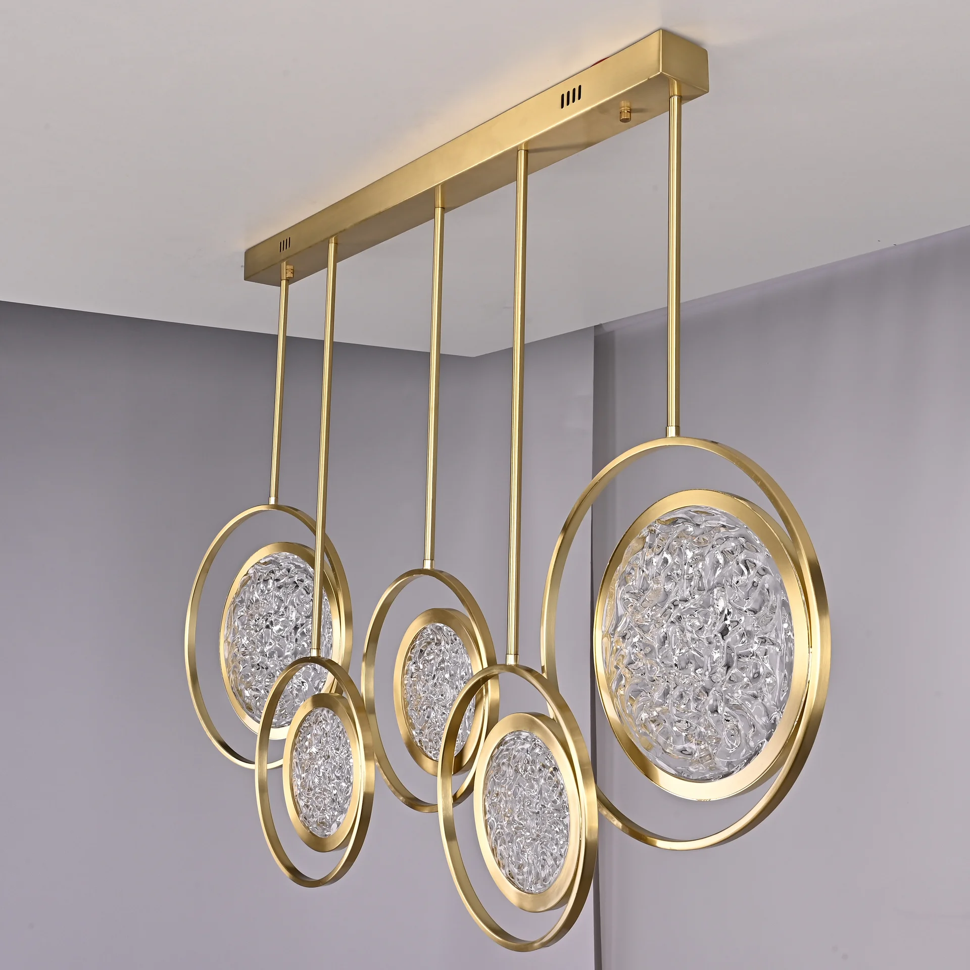 Дизайнерская люстра на штанге ЛУНА lighting collection L100 - миниатюра 6