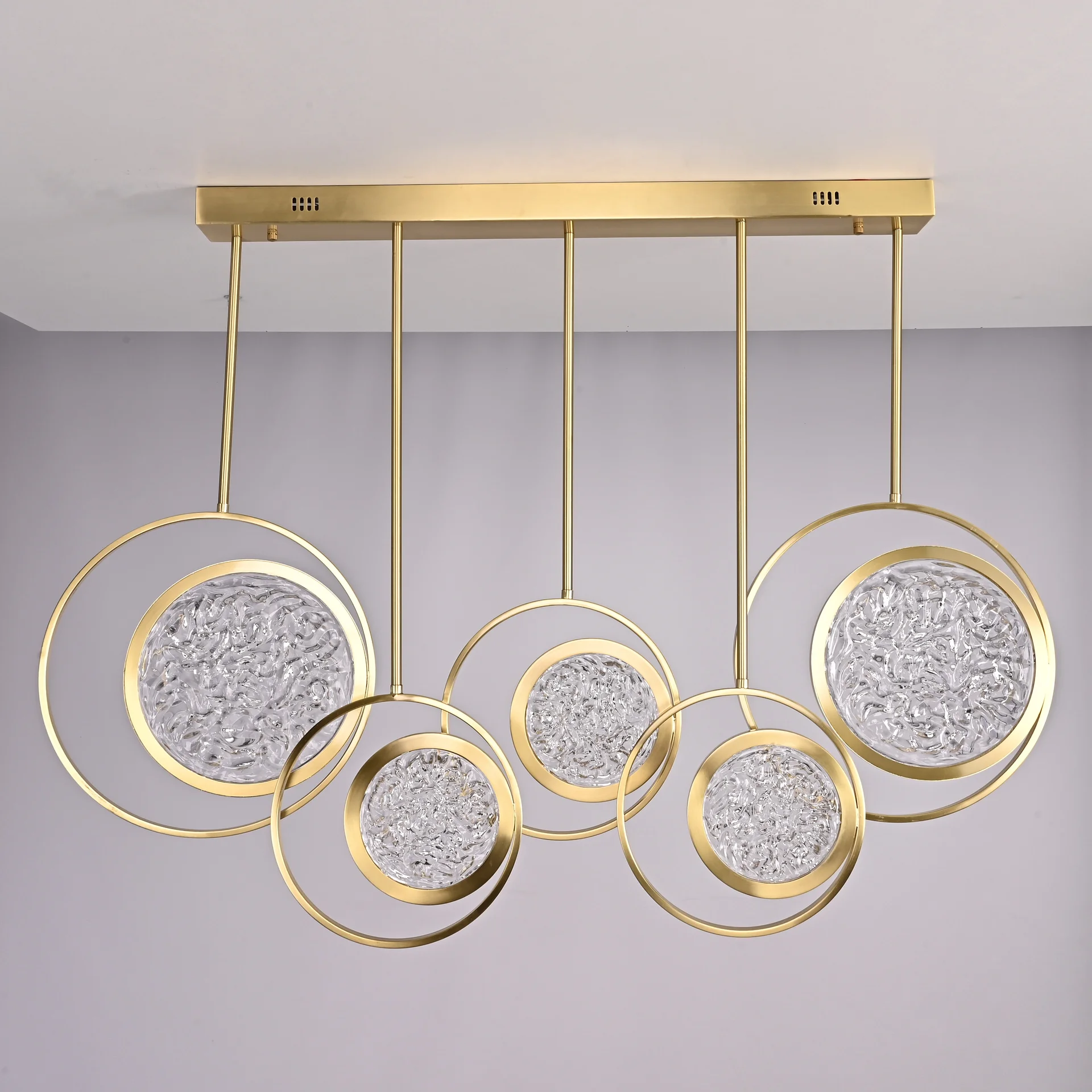 Дизайнерская люстра на штанге ЛУНА lighting collection L100 - миниатюра 7