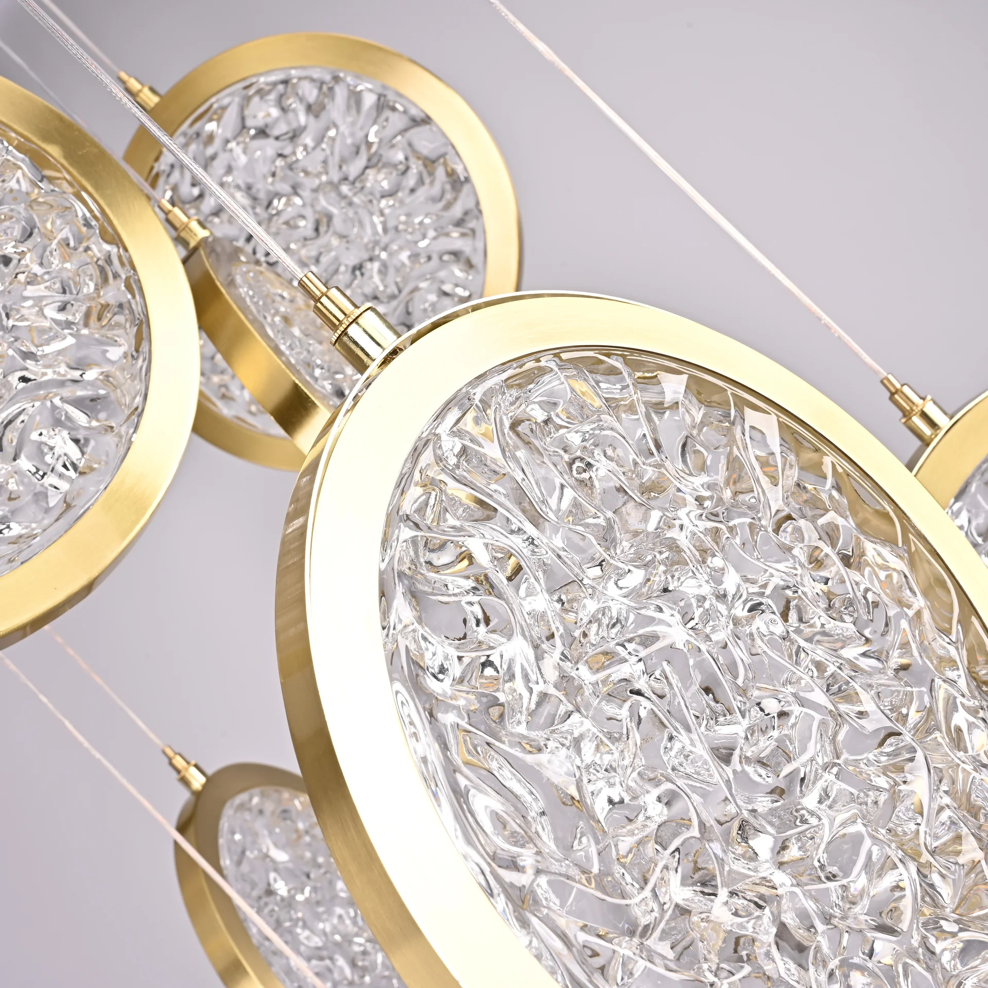 Дизайнерская подвесная люстра ЛУНА lighting collection D50 - миниатюра 5