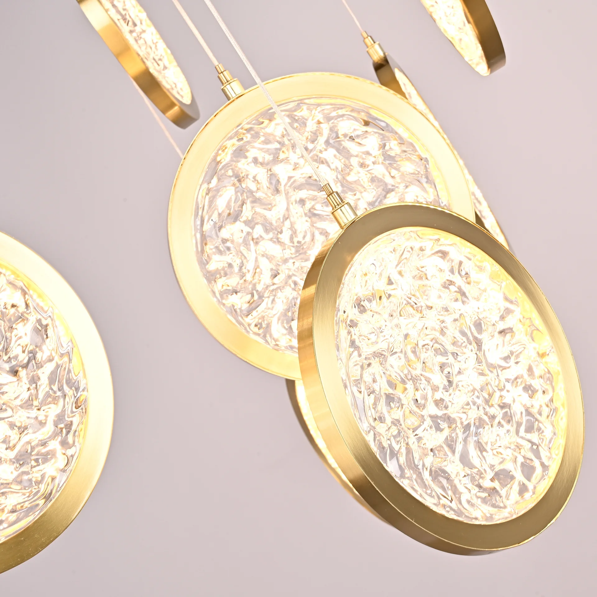 Дизайнерская подвесная люстра ЛУНА lighting collection D70 - миниатюра 3