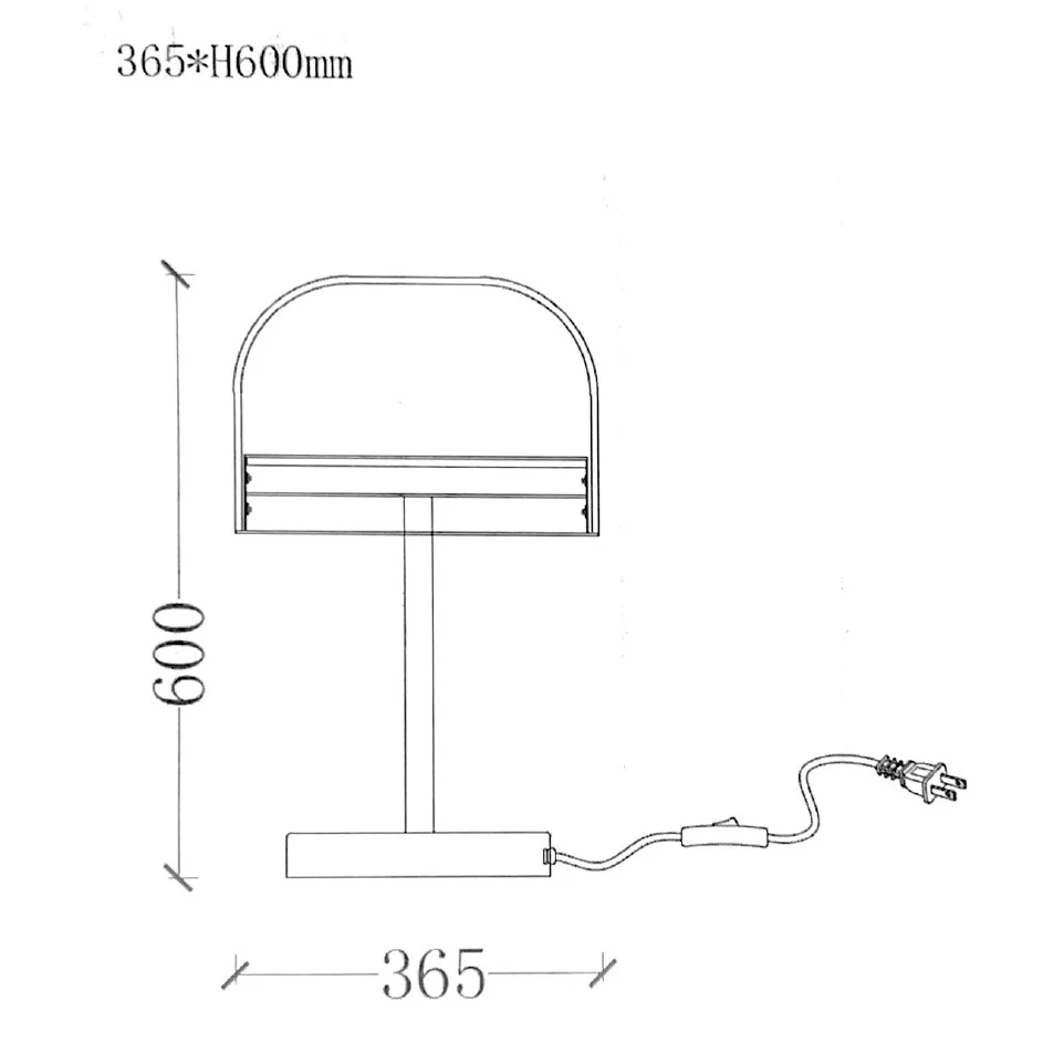 Настольная лампа NOTEN TAB H600 Grey - миниатюра 15