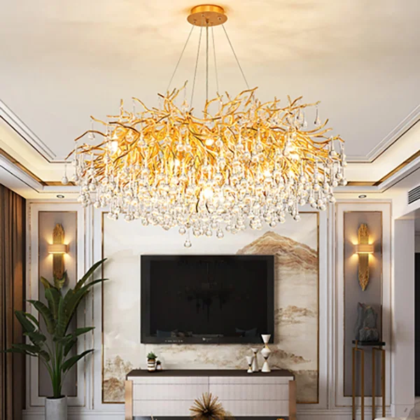 Подвесная люстра Droplet Chandelier circle D100 - миниатюра 6