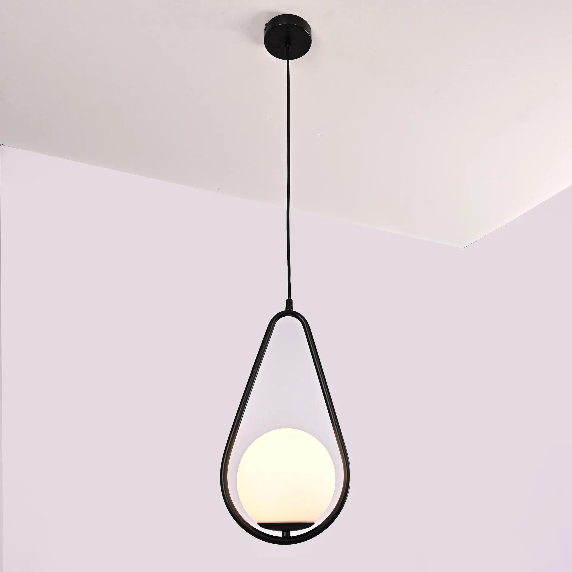 Подвесной светильник HOOP DROP Black - миниатюра 5
