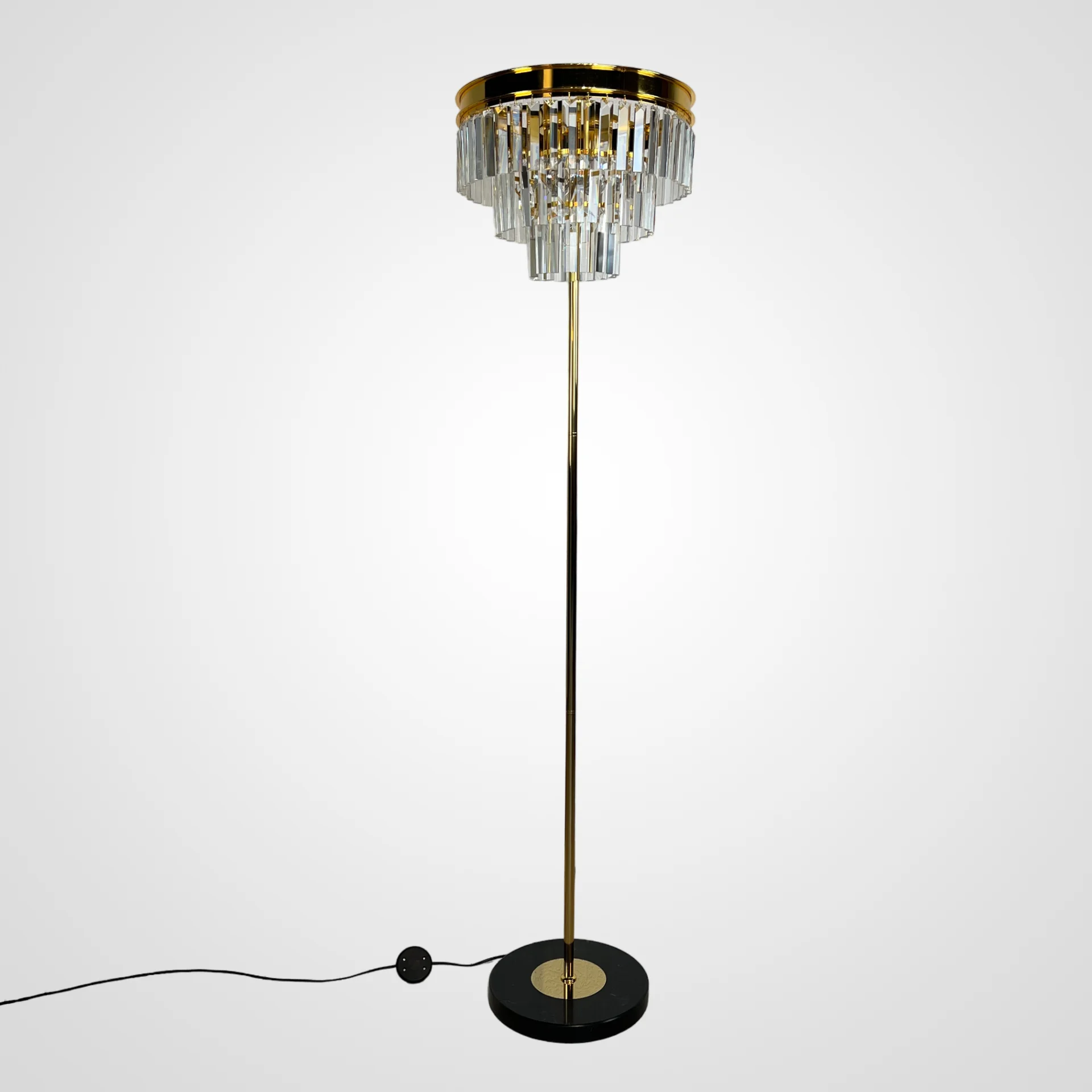 Торшер RH 1920S Odeon Clear Glass Floor Lamp GOLD - изображение 1