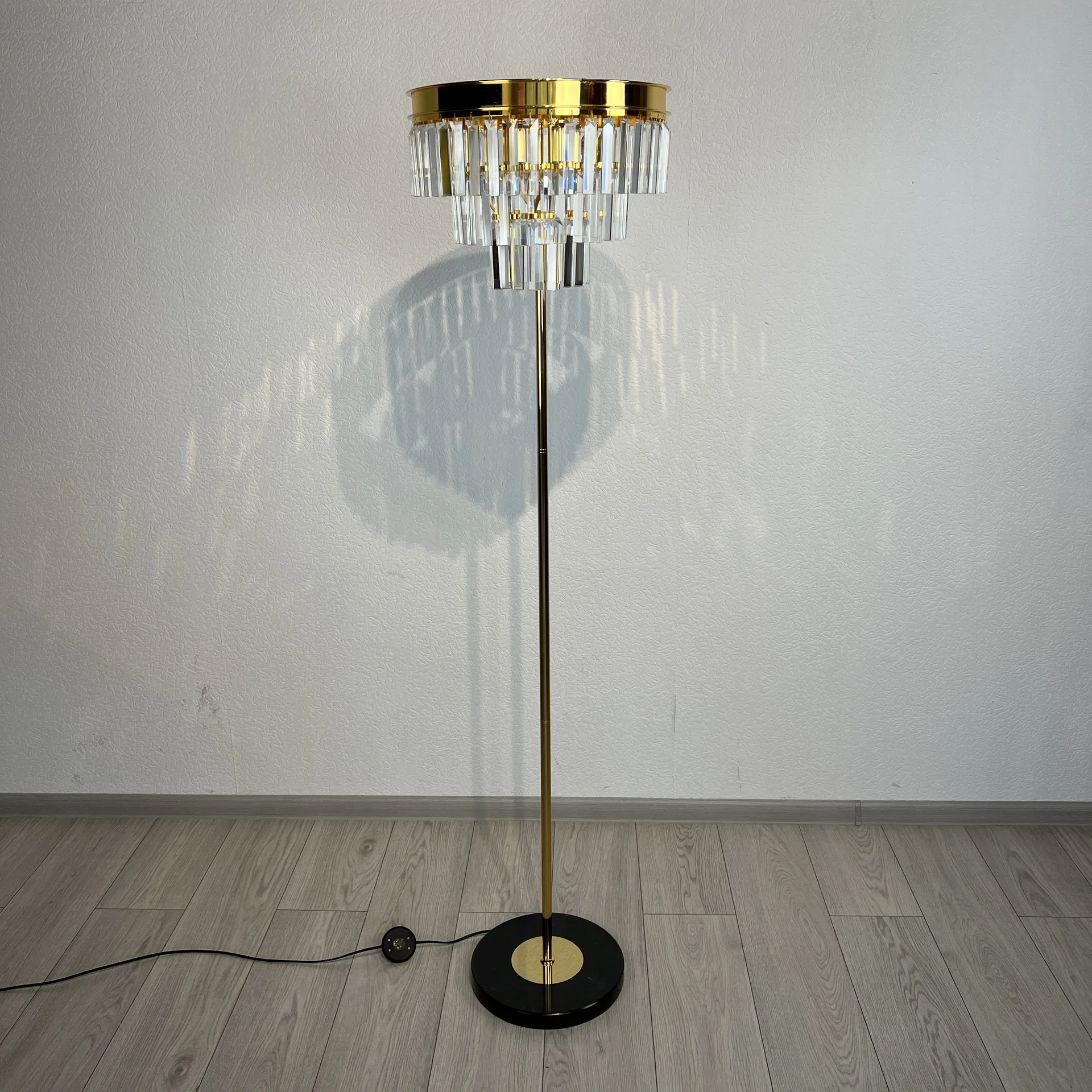 Торшер RH 1920S Odeon Clear Glass Floor Lamp GOLD - миниатюра 2