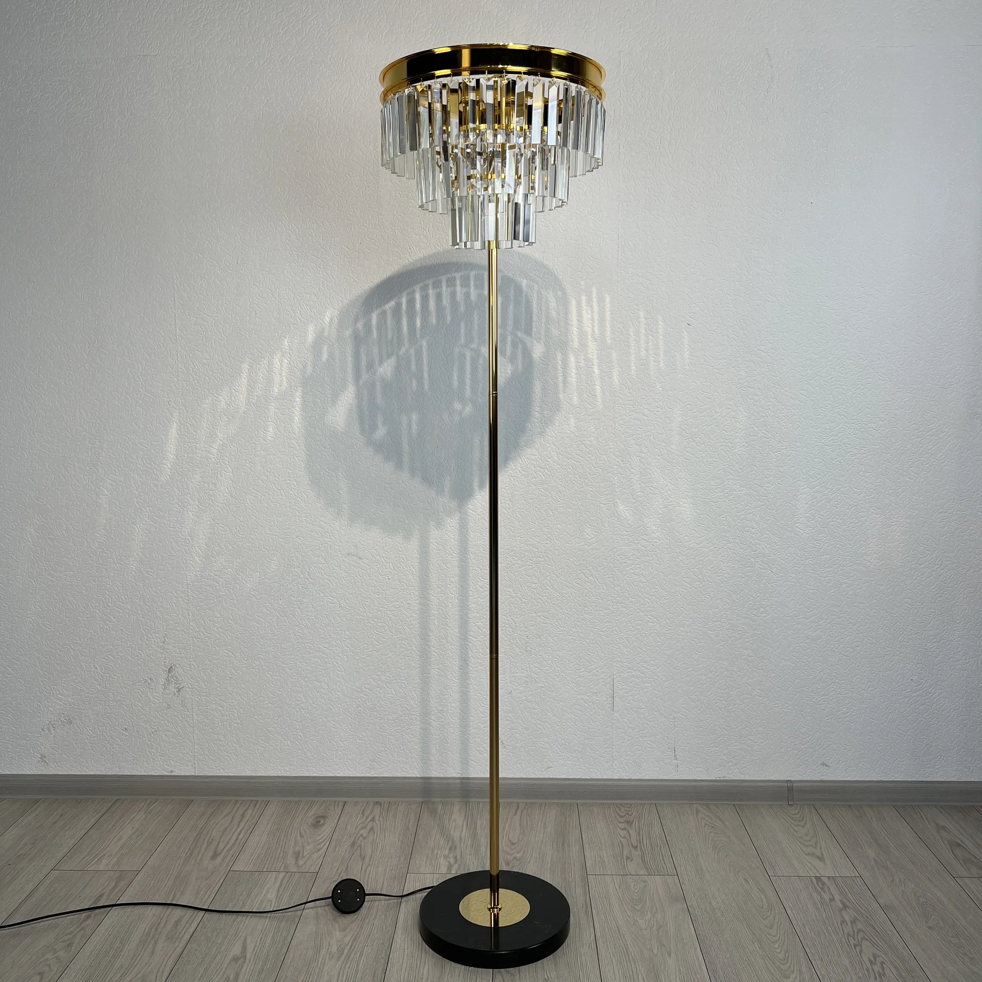 Торшер RH 1920S Odeon Clear Glass Floor Lamp GOLD - миниатюра 4