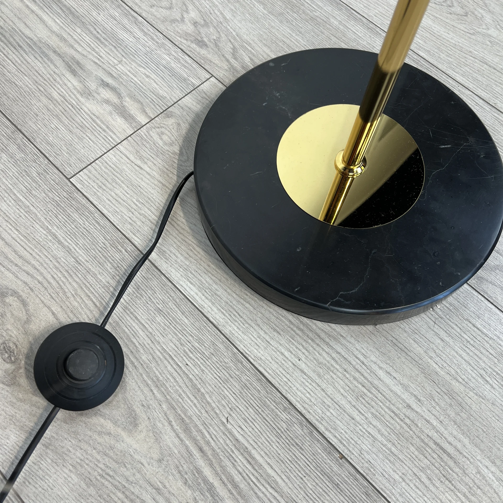Торшер RH 1920S Odeon Clear Glass Floor Lamp GOLD - миниатюра 5