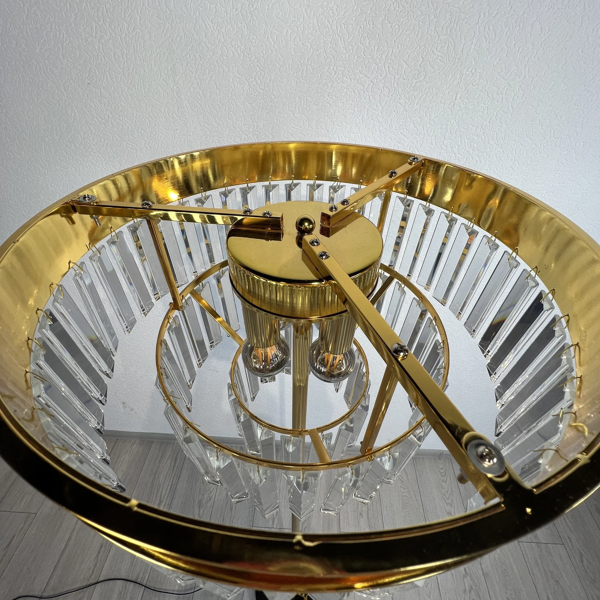 Торшер RH 1920S Odeon Clear Glass Floor Lamp GOLD - миниатюра 8