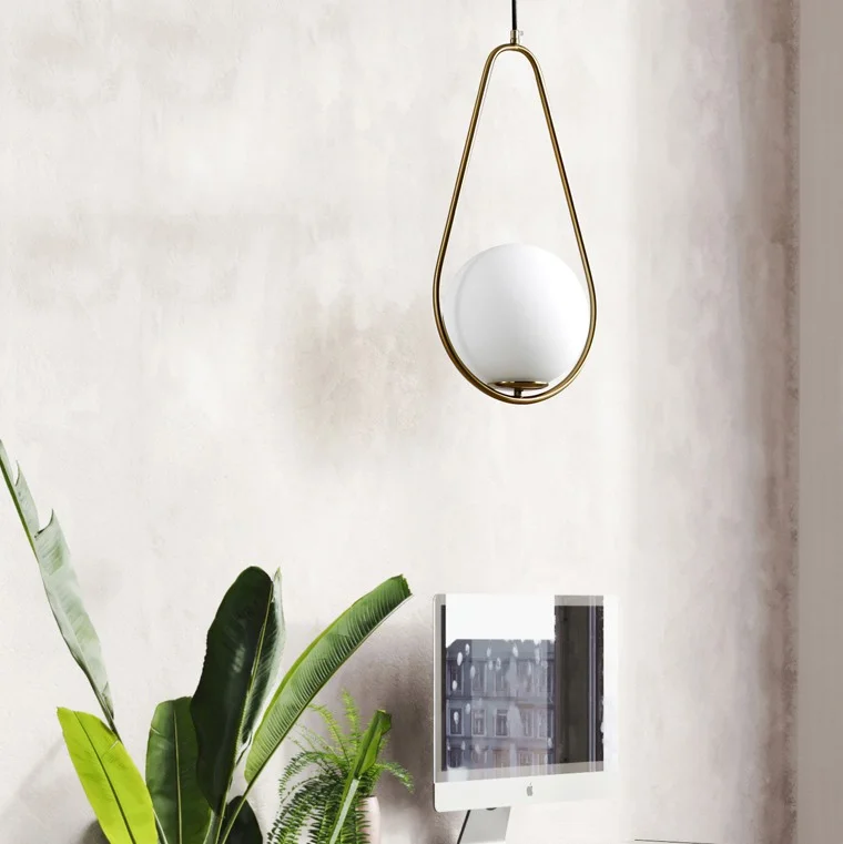 Подвесной светильник HOOP DROP Brass - миниатюра 12