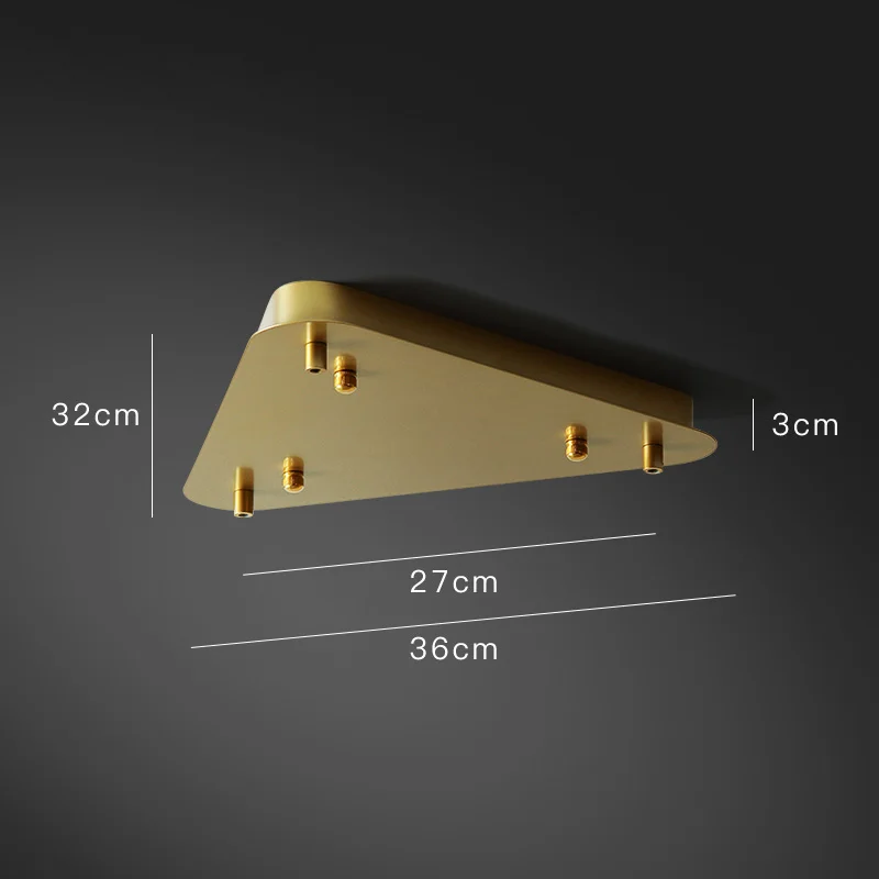 Потолочное крепление из металла треугольной формы CEILING MOUNT 7 white - миниатюра 7