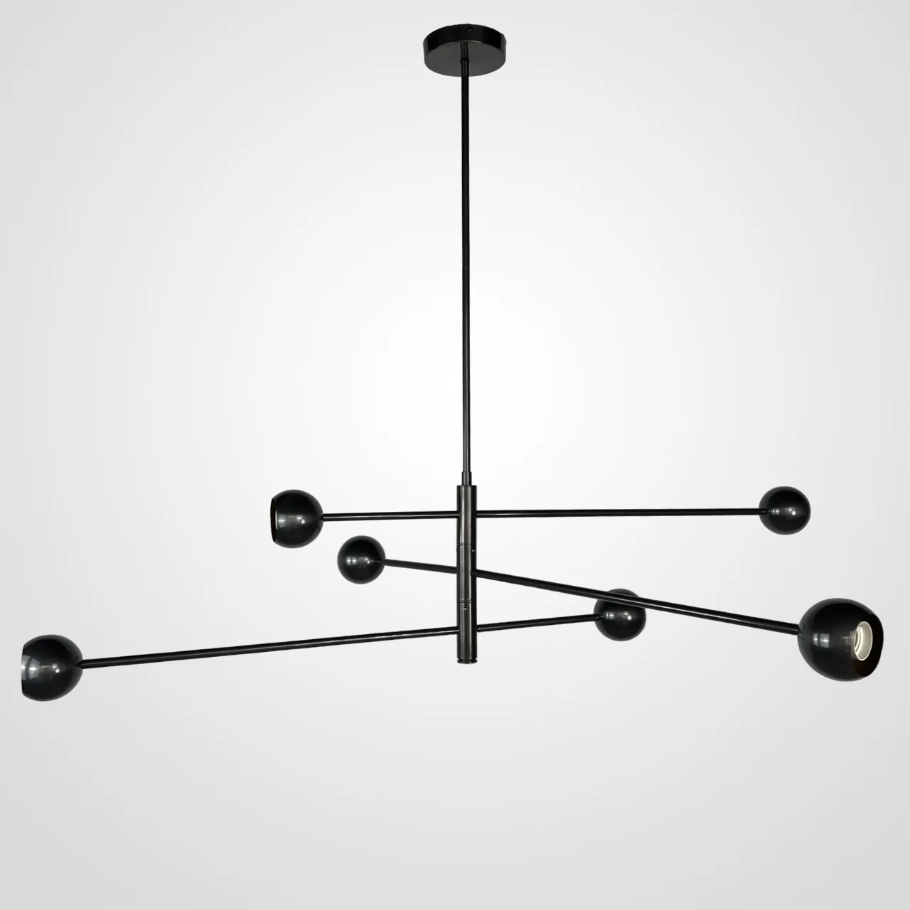 Люстра на штанге SALME L6 A Black - миниатюра 7