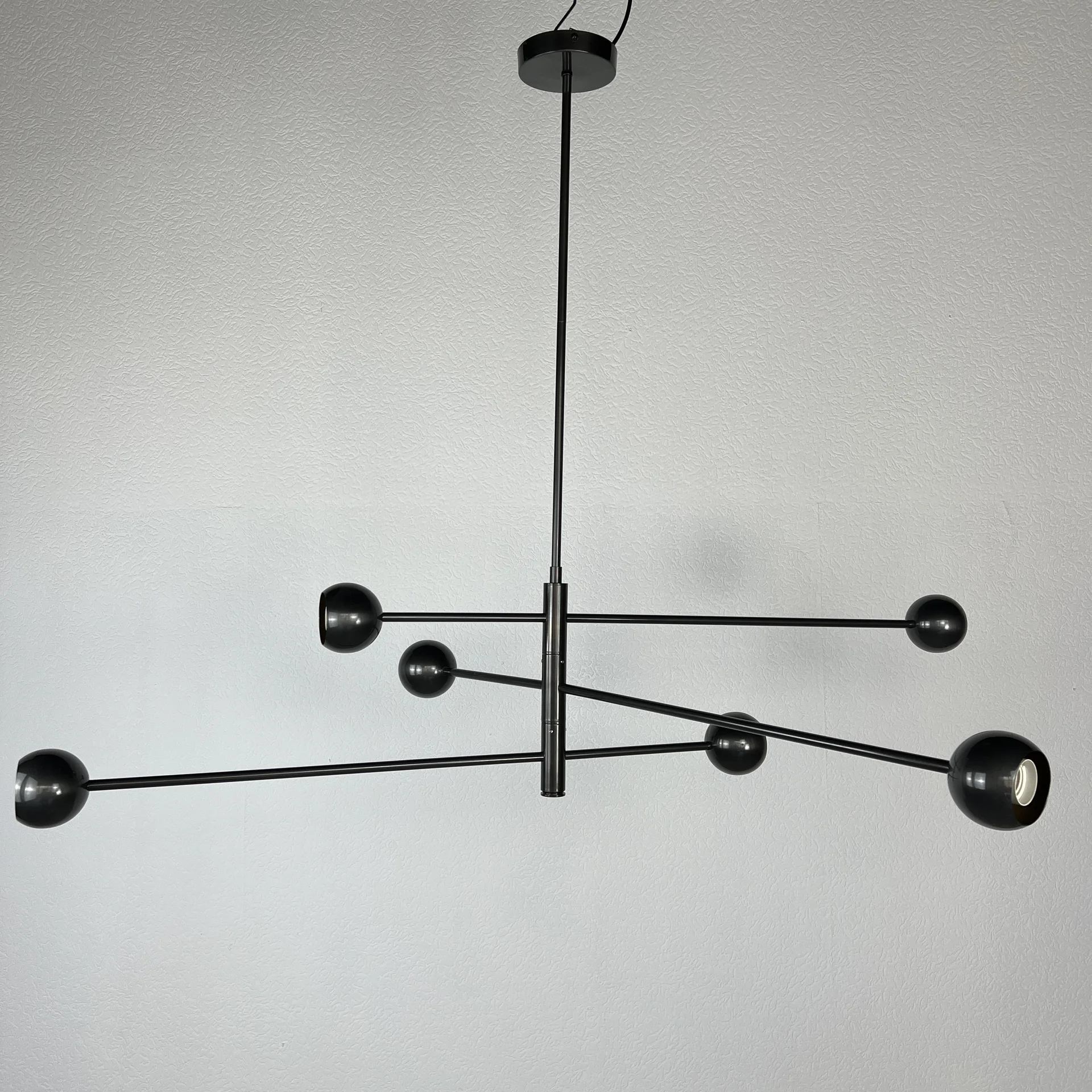 Люстра на штанге SALME L6 A Black - миниатюра 8
