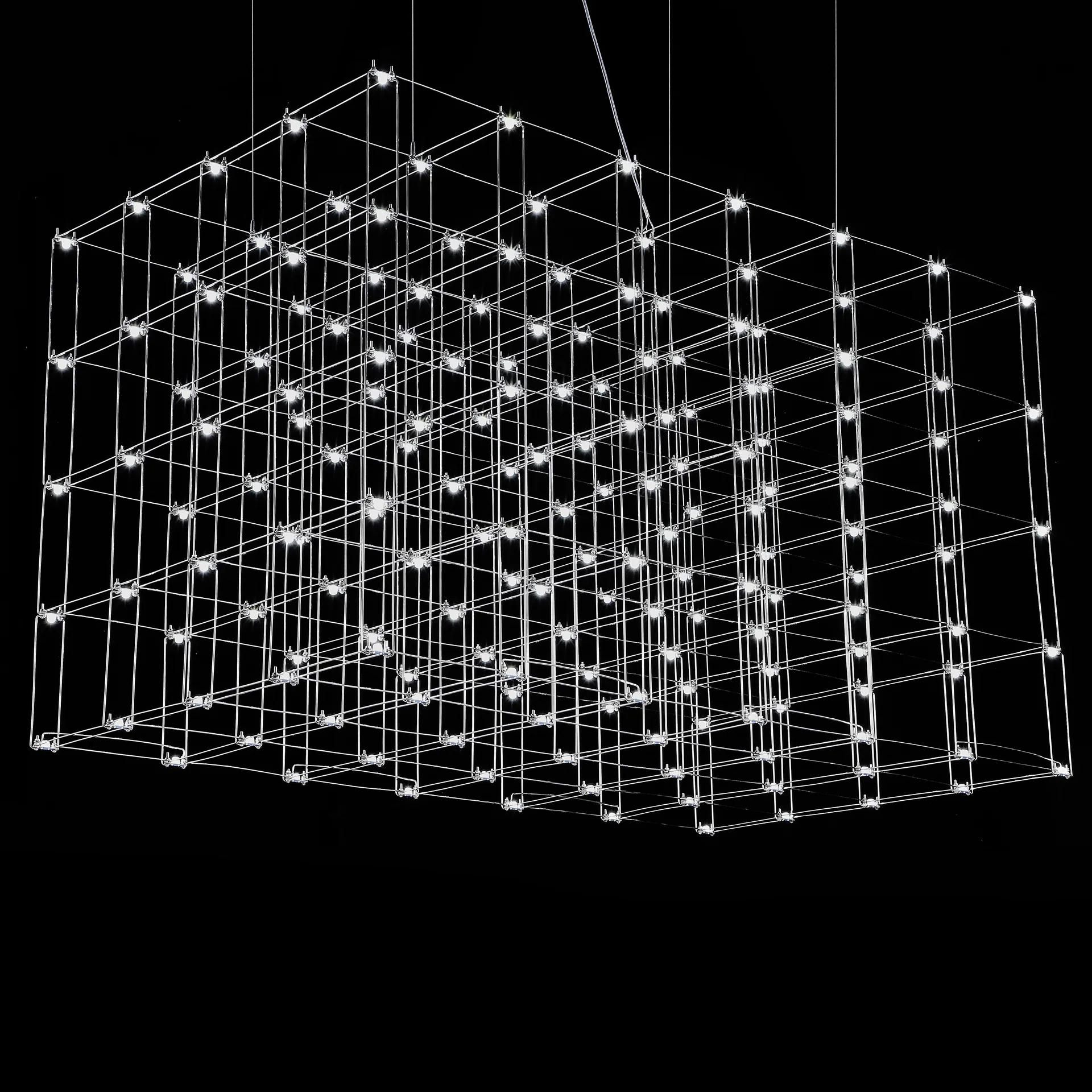 Подвесная люстра Quasar Cosmos Square LED pendant light 80/80/140 - миниатюра 3