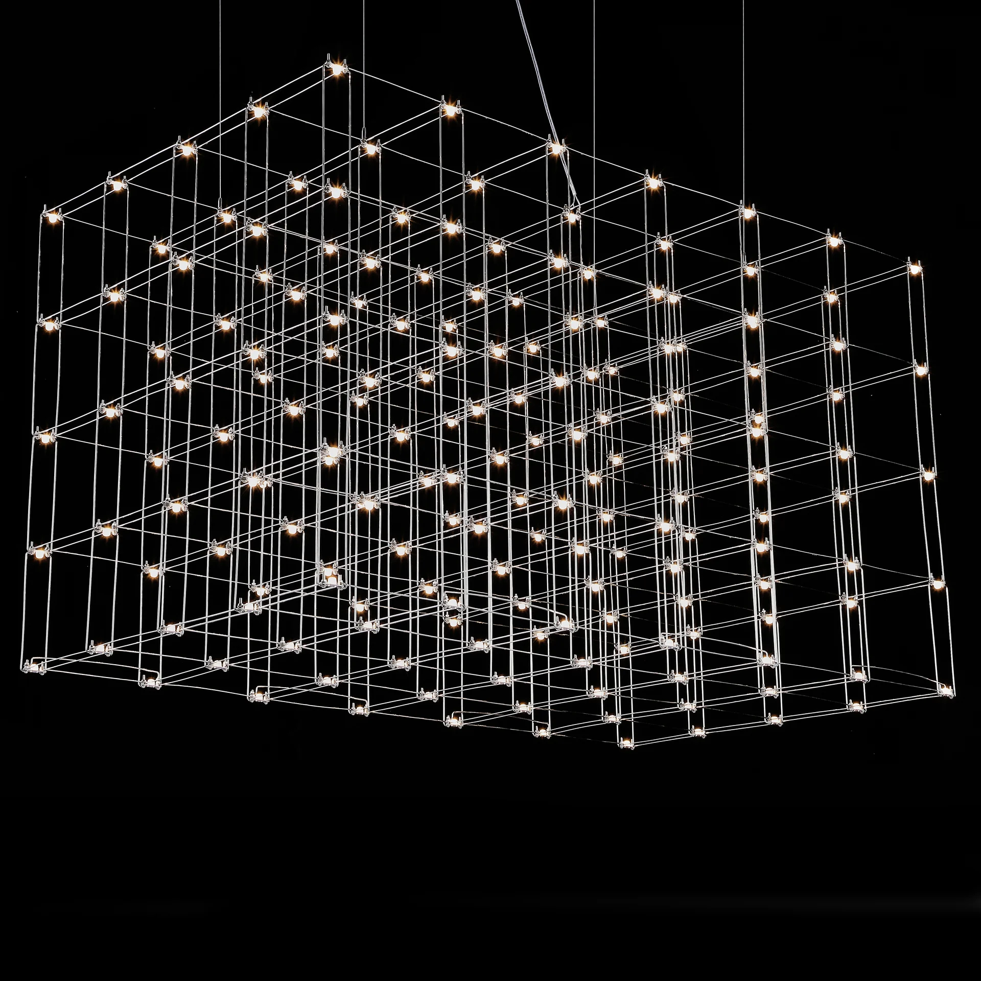 Подвесная люстра Quasar Cosmos Square LED pendant light 80/80/140 - миниатюра 4