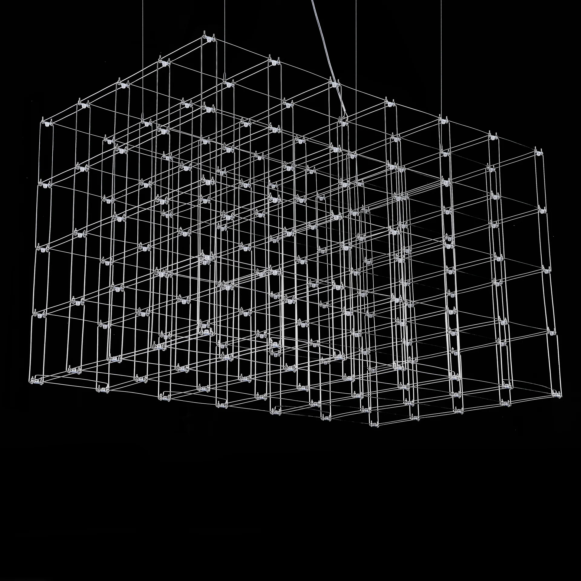 Подвесная люстра Quasar Cosmos Square LED pendant light 80/80/140 - миниатюра 5