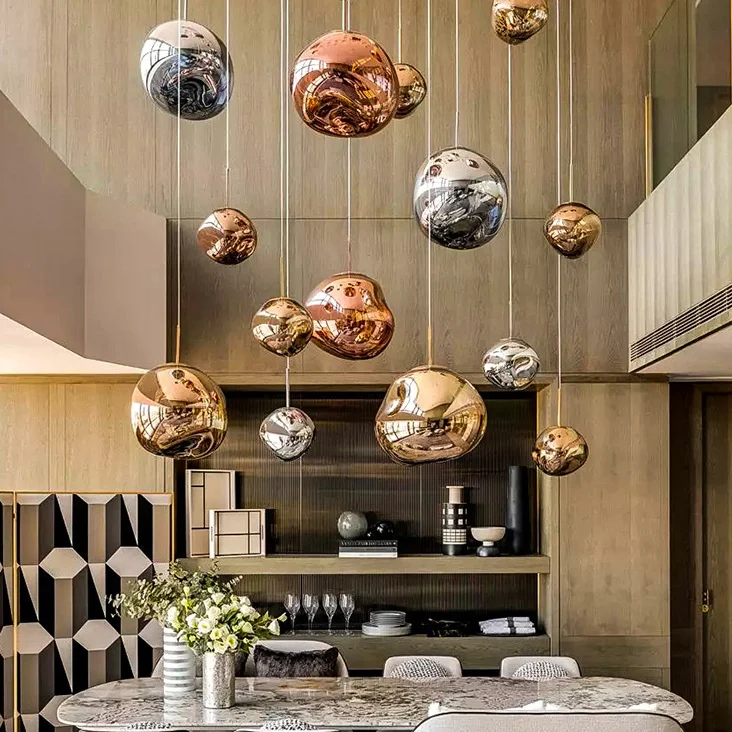 Подвесной светильник Tom Dixon Melt Pendant Silver D38 - миниатюра 4