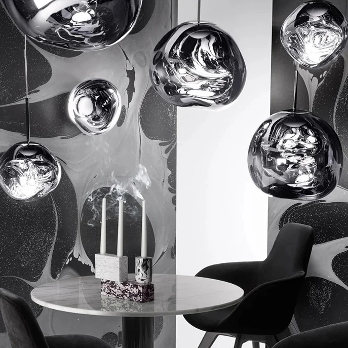 Подвесной светильник Tom Dixon Melt Pendant Silver D38 - миниатюра 5