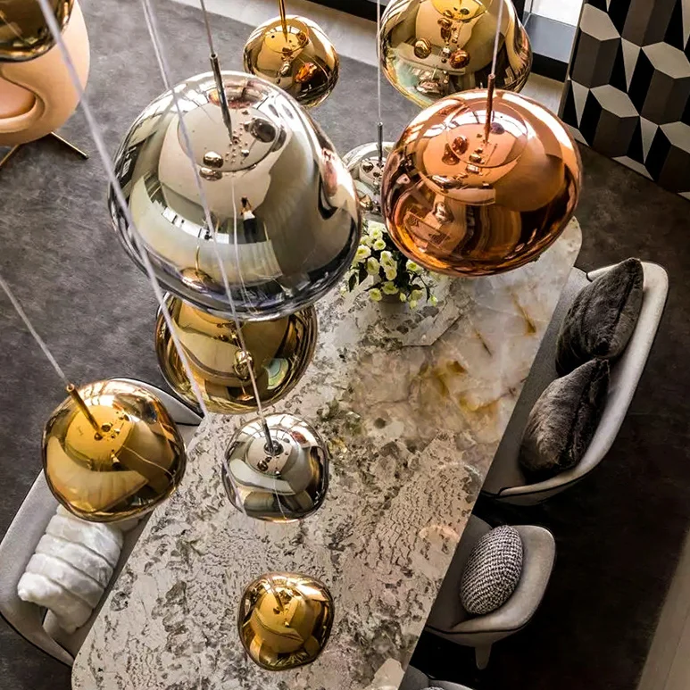 Подвесной светильник Tom Dixon Melt Pendant Silver D38 - миниатюра 6
