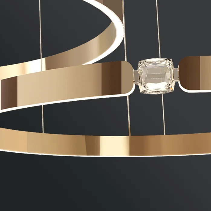 Подвесная люстра SELLIF B RING D40 Brass - миниатюра 2