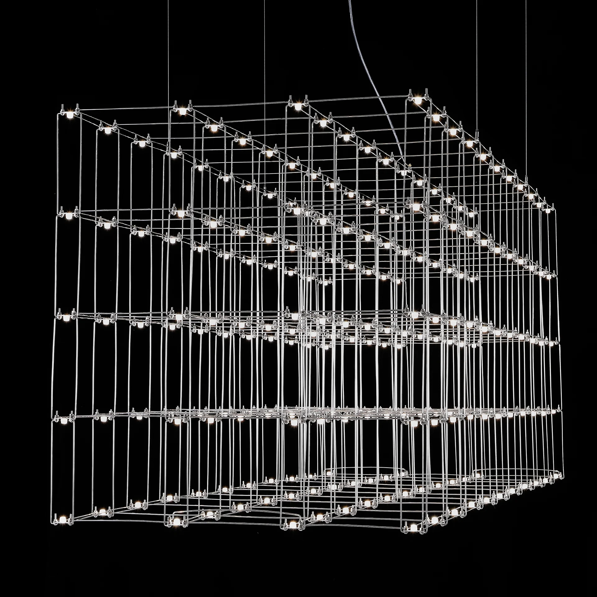 Подвесная люстра Quasar Cosmos Square LED pendant light 80/80/200 - миниатюра 3