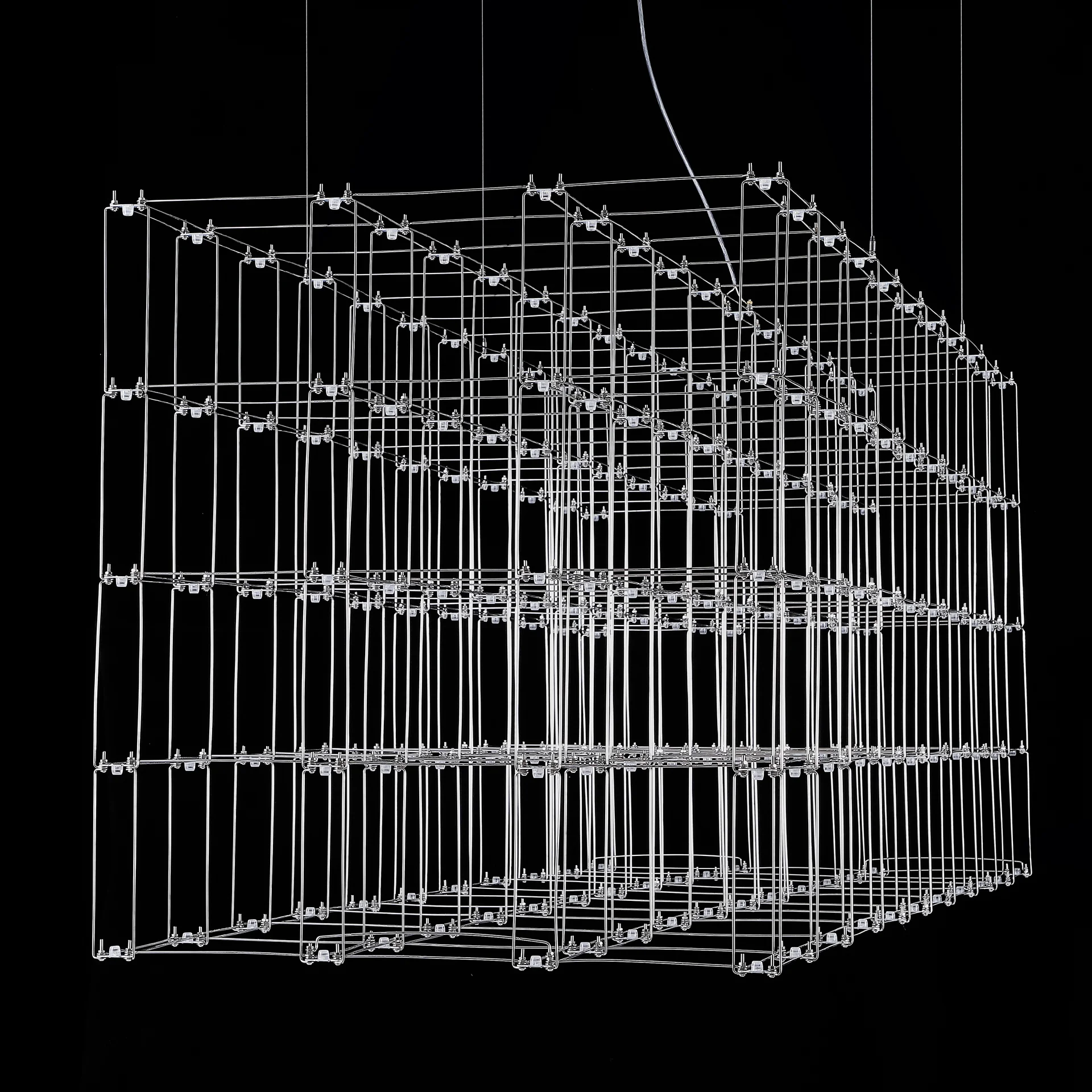 Подвесная люстра Quasar Cosmos Square LED pendant light 80/80/200 - миниатюра 4